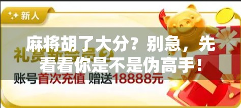 麻将胡了大分？别急，先看看你是不是伪高手！