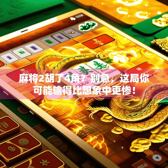 麻将2胡了4角？别急，这局你可能输得比想象中更惨！