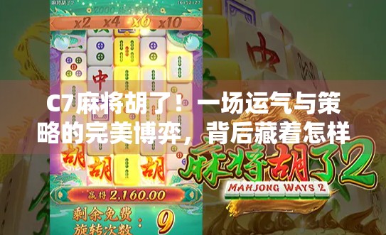 C7麻将胡了！一场运气与策略的完美博弈，背后藏着怎样的人生哲理？