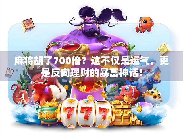 麻将胡了700倍？这不仅是运气，更是反向理财的暴富神话！