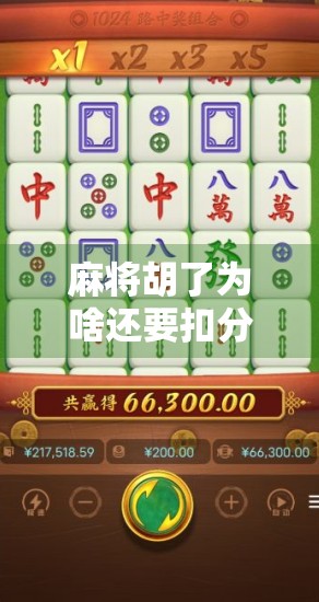 麻将胡了为啥还要扣分?揭秘规则背后的反向激励逻辑!